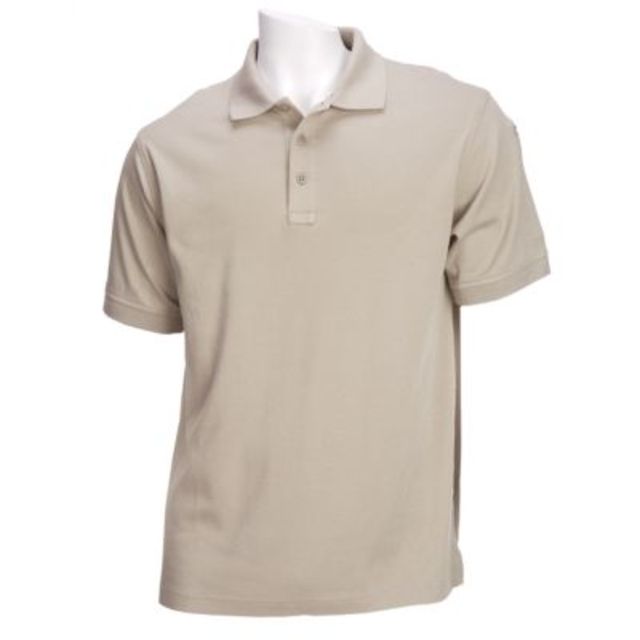 5.11 Tactical Tactical Polo Short Sleeve - Silver Tan - Ammunition Store