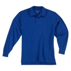 5.11 Tactical Utility Long Sleeve Academy Blue Polo Shirt