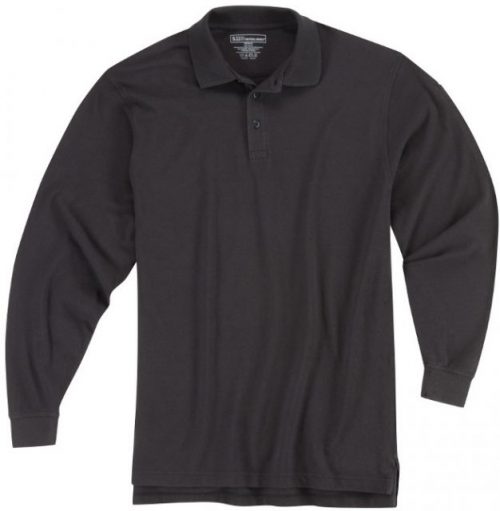 5.11 Tactical Utility Long Sleeve Polo Shirt - Black - M 72057-019-M