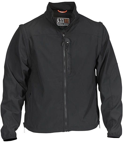 5.11 Tactical Valiant Softshell Jacket – Black – L 48167-019-L