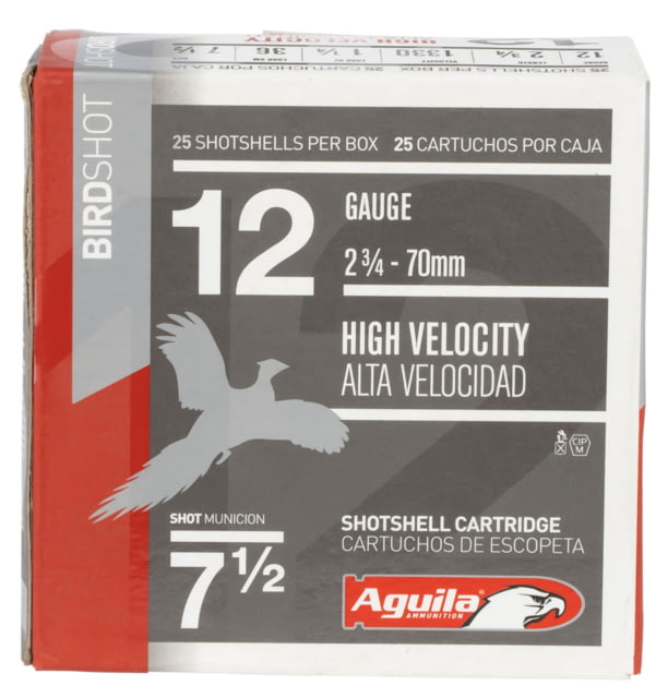 Aguila 1CHB1207 Field 12 Gauge 2.75" 1 1/4 Oz 7.5 Shot 25 Bx/ 10 Cs