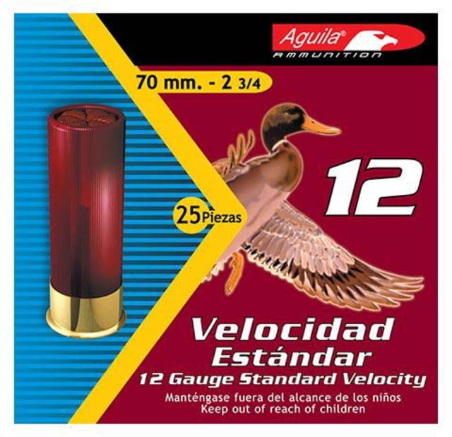 Aguila 1CHB1212 High Velocity 12 Gauge 2.75" 1 1/8 Oz 2 Shot 25 Bx/ 10 Cs