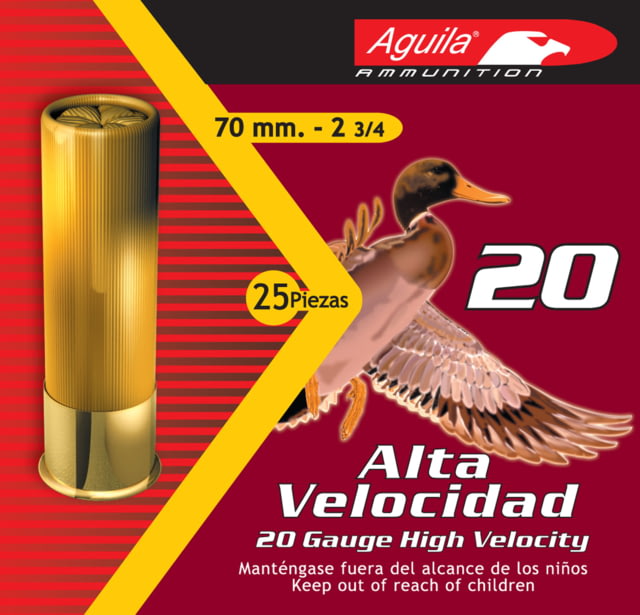 Aguila 1CHB2004 Field 20 Gauge 2.75" 1 Oz 4 Shot 25 Bx/ 10 Cs