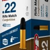 Aguila Ammunition Aguila Ammo Rifle Match .22lr 1080fps. 40gr. Lead Rn 50-pack Rimfire Ammunition