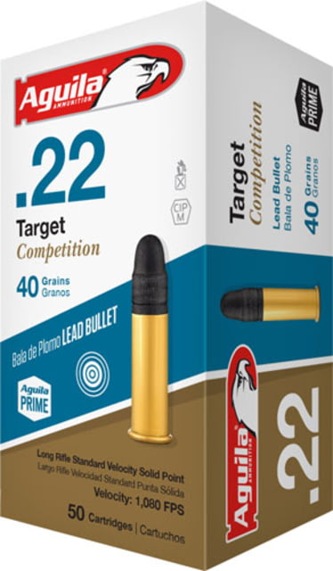Aguila Ammunition Aguila Ammo Target .22lr 1080fps. 40gr. Lead Rn 50-pack Rimfire Ammunition