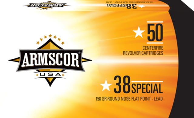 Armscor Precision Inc .38 Special 158 grain Lead Centerfire Pistol Ammunition