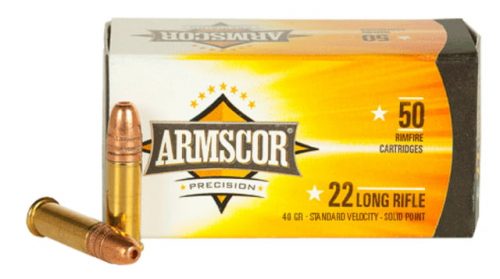 Armscor Precision Inc 50012PH Rimfire 22 LR 40 Gr Soft Point (SP) 50 Bx/ 100 Cs Rimfire Ammunition