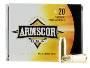 Armscor Precision Inc AC97N Pistol 9mm Luger 124 Gr Jacketed Hollow Point (JHP) 20 Bx/ 50 Cs