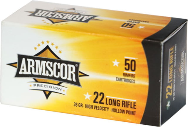 Armscor Precision Inc Armscor Ammo .22lr High-vel 36gr. Plated Lead Hp 50-pack