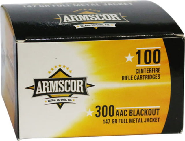 Armscor Precision Inc Armscor Ammo .300aac 147gr. Fmj Value Pack 100 Round Pack