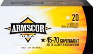 Armscor Precision Inc Armscor Ammo .45-70 Govt. 300gr. Jhp 20-pack