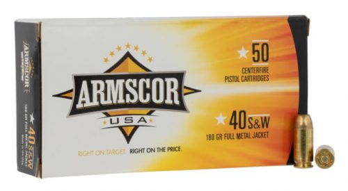 Armscor Precision Inc FAC402N Pistol 40 S&W 180 Gr Full Metal Jacket (FMJ) 50 Bx/ 20 Cs