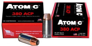 Atomic 00453 Pistol 380 ACP 90 Gr Hollow Point (HP) 20 Bx/ 10 Cs