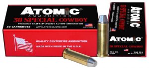 Atomic 451 Cowboy Action 38 Special 125 Gr Lead Round Nose Flat Point (LRNFP) 5
