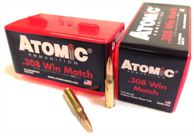 Atomic Ammunition Atomic Ammo .308 Win. 175gr. Match Bthp 50-pack