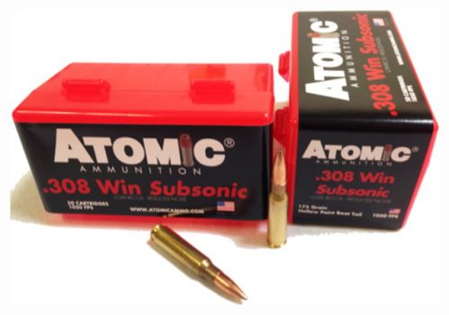 Atomic Ammunition Atomic Ammo .308 Win. Subsonic 175gr. Sierra Bthp 50-pack