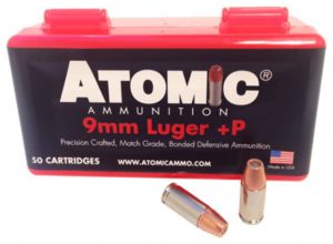 Atomic Ammunition Atomic Ammo 9mm Luger +p 124gr. Bonded Jhp 50-pack