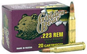 Bear Ammunition Golden Bear .223 Remington 62gr. Soft-point 20-pack