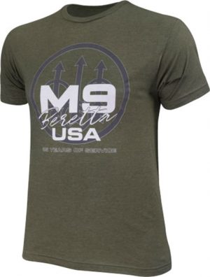 Beretta T-shirt M9 Trident Large Military Green
