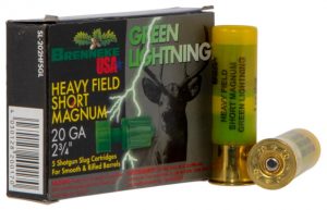 Brenneke Green Lightning 20 Gauge 1 oz 2.75 in Centerfire Shotgun Slug Ammo