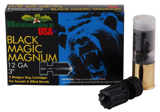 Brenneke SL123BMM Black Magic Magnum 12 Gauge 3" 1 3/8 Oz Slug Shot 5 Bx/ 50 Cs