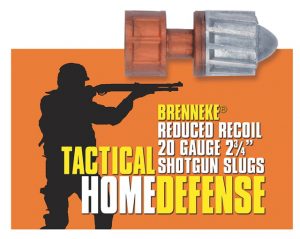 Brenneke SL202THD Tactical Home Defense 20 Gauge 2.75" 3/4 Oz Slug Shot 5 Bx/ 5