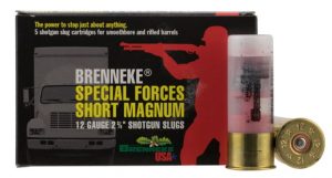 Brenneke Special Forces Short Magnum 12 Gauge 1 1/4 oz 2.75 in Centerfire Shotgun Slug Ammo
