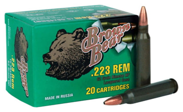 Brown Bear .223 Remington 62gr Hp 20-pack