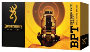 Browning BPT Performance Target Pistol .40 S&W 180 Grain Full Metal Jacket Brass Cased Centerfire Pistol Ammunition