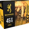 Browning BXP .45 ACP 230 Grain Jacketed Hollow Point Brass Cased Centerfire Pistol Ammunition