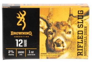 Browning BXS Shotshell Deer 12 Gauge 1 oz 2.75" Centerfire Shotgun Slug Ammunition