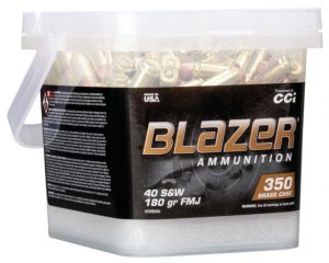 CCI Ammunition Blazer Brass .40 S&W 180 grain Full Metal Jacket Flat Nose Centerfire Pistol Ammunition