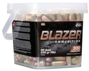 CCI Ammunition Blazer Brass .45 ACP 230 grain Full Metal Jacket Round Nose Centerfire Pistol Ammunition