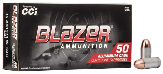 CCI Ammunition Blazer Clean-Fire .45 ACP 230 grain Total Metal Jacket Centerfire Pistol Ammunition