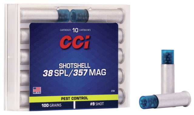 CCI Ammunition Pest Control Shotshell .357 Magnum/ .38 Special 100 grain Shotshell Centerfire Pistol Ammunition
