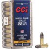 CCI Ammunition Small Game Bullet .22 Long Rifle 40 grain Solid Rimfire Ammunition