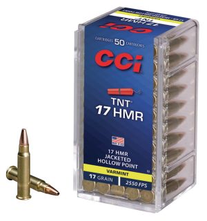CCI Ammunition TNT .17 Hornady Magnum Rimfire 17 grain Speer TNT Jacketed Hollow Point Rimfire Ammunition