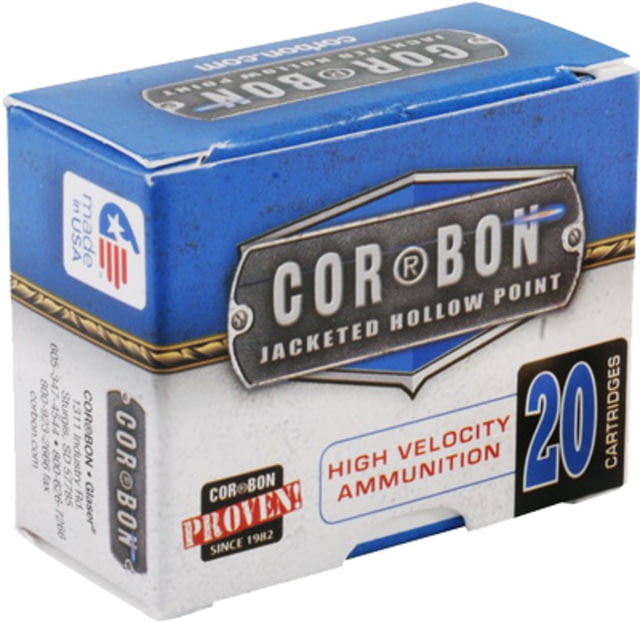 Cor Bon Corbon Ammo 9mm Luger+p 115gr. Jhp 20-pack