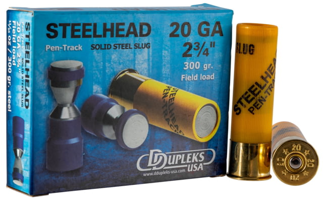 Ddupleks Steelhead Pen-Track 20 Gauge 11/16 oz 2.75 in Centerfire Shotgun Slug Ammo