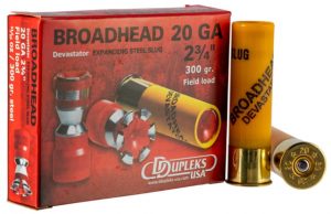 Ddupleks Usa Broadhead Devastator 20 Gauge 11/16 oz 2.75 in Centerfire Shotgun Slug Ammo