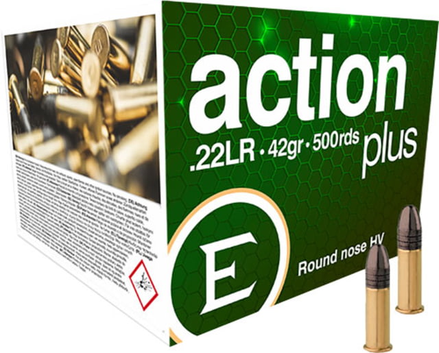 Eley Ammunition Eley Ammo Action Plus .22lr 42gr. Round Nose 500-pack Rimfire Ammunition