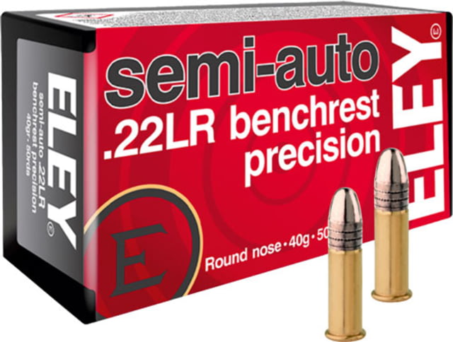 Eley Ammunition Eley Ammo Precision .22lr 40gr Semi-auto Benchrest 50-pack Rimfire Ammunition