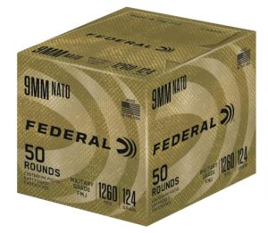Federal C9N882 9mm Luger 124 Gr Full Metal Jacket (FMJ) 50 Bx/ 10 Cs