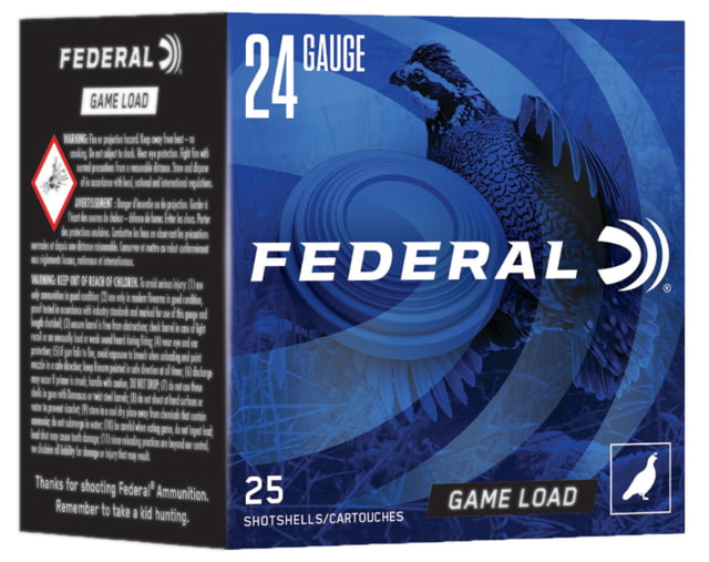 Federal N1248 Game-Shok 24 Gauge 2.50" 11/16 Oz 8 Shot 25 Bx/ 10 Cs