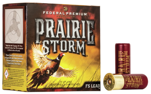 Federal PFX154FS4 Prairie Storm 12 Gauge 2.75" 1 1/4 Oz 4 Shot 25 Bx/ 10 Cs