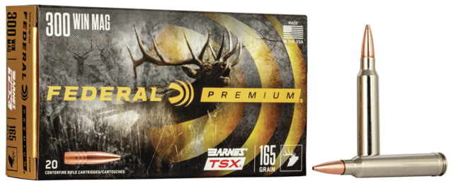 Federal Premium BARNES TSX .300 Winchester Magnum 165 grain Barnes Triple-Shock X Centerfire Rifle Ammunition