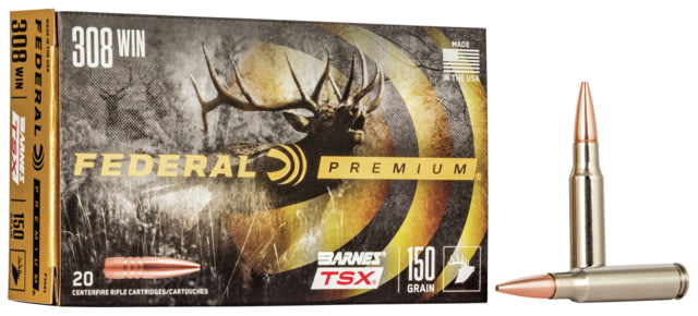 Federal Premium BARNES TSX .308 Winchester 150 grain Barnes Triple-Shock X Centerfire Rifle Ammunition