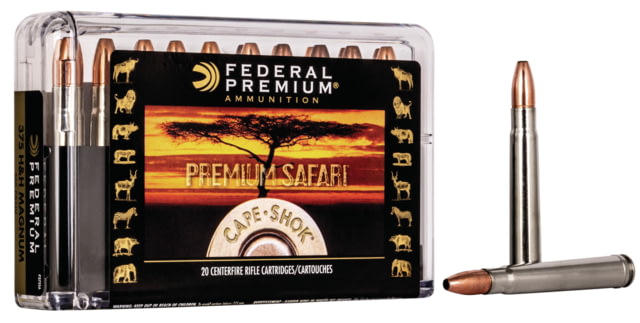 Federal Premium CAPE-SHOK .375 H&H Magnum 300 grain Swift A-Frame Centerfire Rifle Ammunition