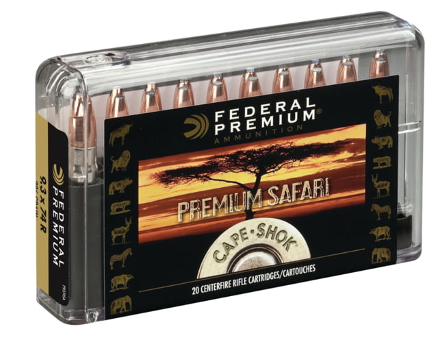Federal Premium CAPE-SHOK .500 Nitro Express 570 grain Swift A-Frame Centerfire Rifle Ammunition