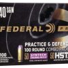Federal Premium Centerfire Handgun Ammunition .40 S&W 180 grain Syntech Total Synthetic Jacket Centerfire Pistol Ammunition